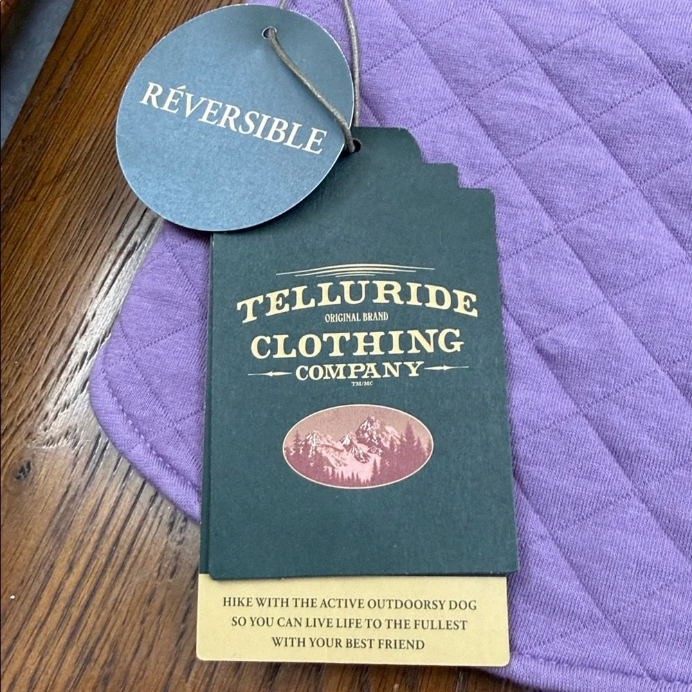 Telluride Dog Jacket. Reversible with Purple Quilted side or Fleece side. Sz XS. - Picture 4 of 14
